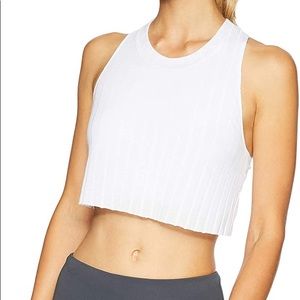 Alo Yoga White Crop Top Size XS